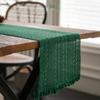 Table Flag Cotton Hemp Red Love Wedding Color Weaving Natural Material American Festival Party Dining Table Decoration