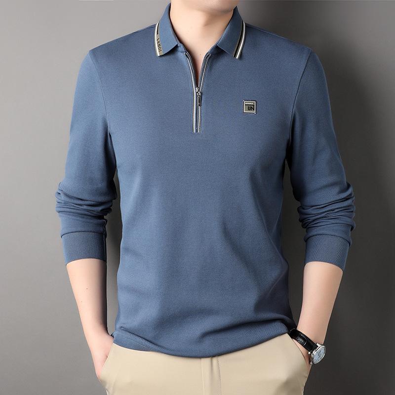 Весенняя и осенняя мужская футболка с длинными рукавами — фото 7