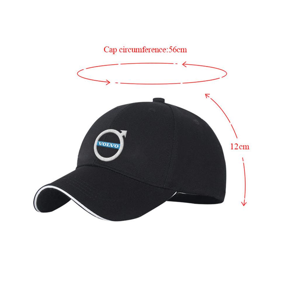 Car Embroidered Baseball Hat Outdoor Sun Protection Baseball Cap For Volvo Rdesign T6 V40 V50 V60 V90 XC70 XC90 RC30 S40 S60 S70
