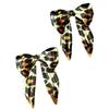 Leopard Print Vintage Bow Stud Earrings – 2025 New Advanced Charm