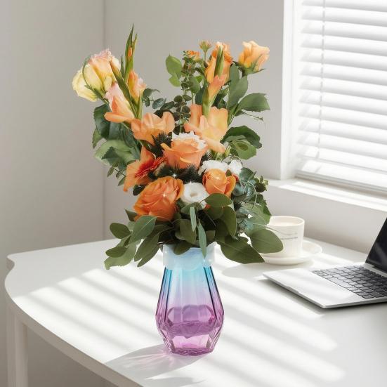 Yousheng Blossom Grid Silicone Flower Arrangement, Reusable Floral Stem Holder for Vase, Flexible Waterproof Flower Grid for DIY Arrangements, Wedding