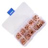 200 Pcs Flat Washers M5 M6 M8 M10 M12 M14 Copper Sealing Rings Gasket Assortment Kit