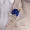 Elegant Chest Flower Rose Wedding Brooch Fashion Groom and Groomsmen Accessories  Prom Party