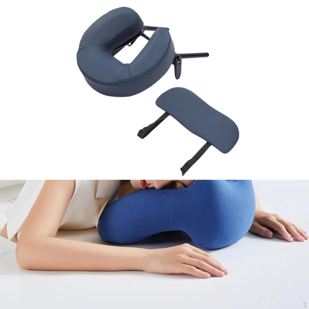 Face Cradle and Cushion Adjustable Headrest Support Bracket for Home