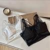 Women Casual Long Bras V Neck With Pad Lingerie Lace Underwear Inner Tops Sexy Women's Bras