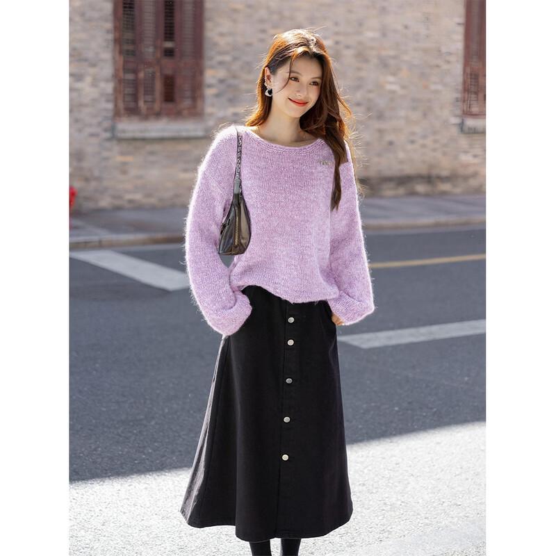 ITISF4 Damen Kuschelstrickpullover