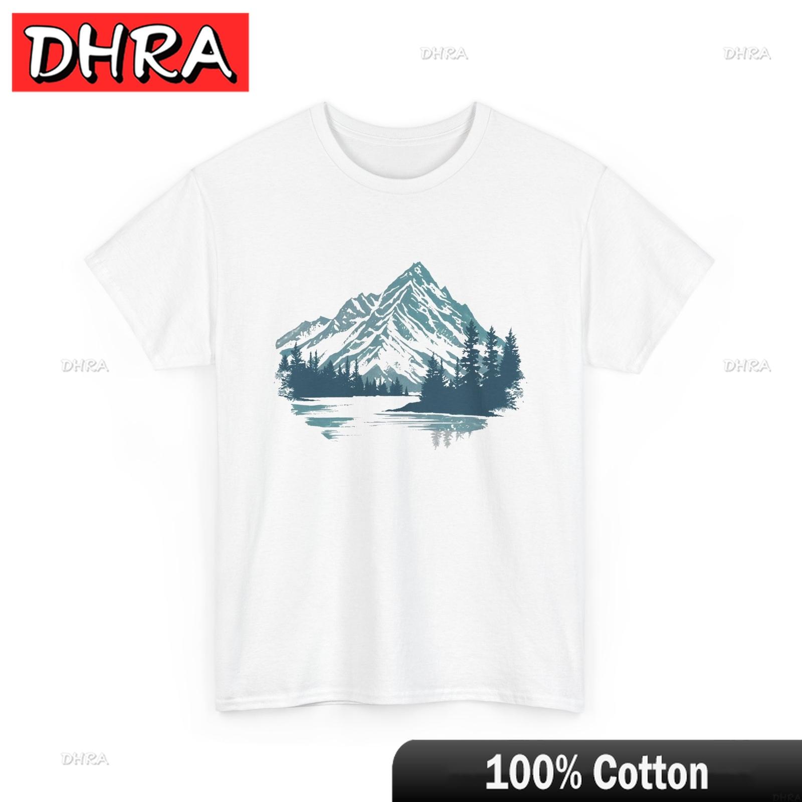 Forest Mountains TShirt Nature Hiking Tee Outdoor Adventure Shirt Cool Funny Tees Colorful Chic Hipster Tshirts Hombre TShirt S