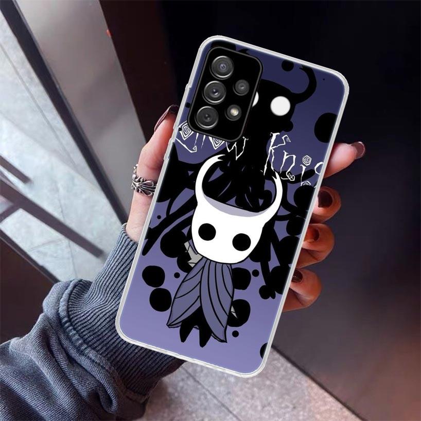 Černé pouzdro Hollow Knight pro Samsung Galaxy A17 A57 A37 A16 A26 A36 A56 A15 A25 A35 A55 A14 A13 A54 A53 A34 A24 A33 A23 Ga