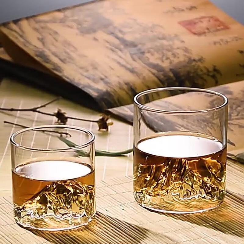 Mount Fuji Hidden Mountain Glass Teacup