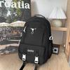 Schoolbag cute girl schoolbag new large capacity junior high school student high school student backpack drawstring letter embroidered backpack