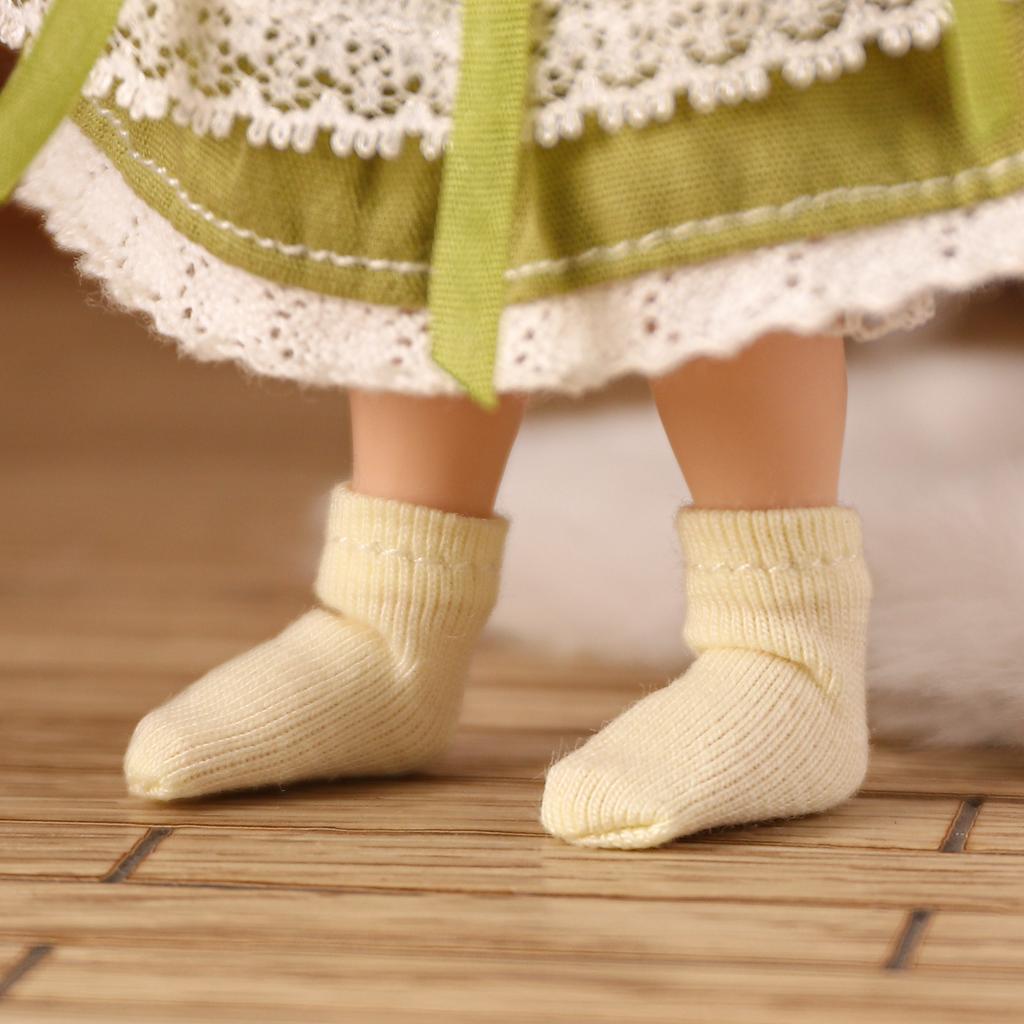 OB11 Mini Cute Colourful Socks Doll White Socks Ob Short Sock for 1/12bjd,obitsu11,mollys,ob11 Doll Shoes Accessories