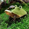 Turtle Sweater Handmade Knitted Warm Turtle Outfit Cartoon Frog Design Costume with Adjustable Strap for Turtles Tortoises Halloween Cosplay