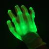 1 pár LED svítících rukavic zářících halloweenská párty světelné rekvizity blikající lebka rukavice párty svítící rukavice pro děti dospívající rekvizita