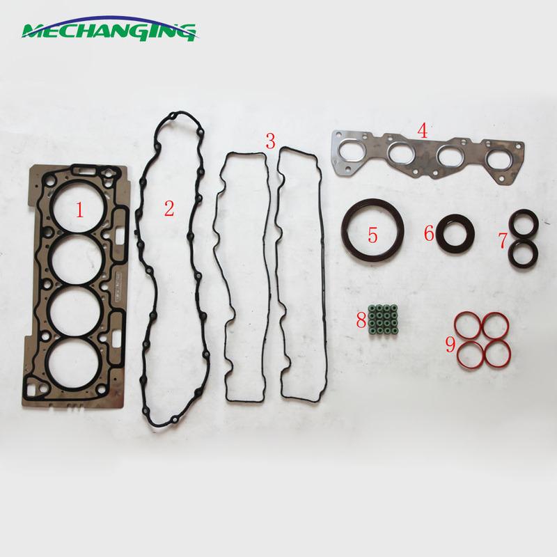 NFU TU5JP4 For PEUGEOT PARTNER 307 206 1007 METAL Spare Parts Overhaul Package Engine Parts Full Set Engine Gasket 0197.P4