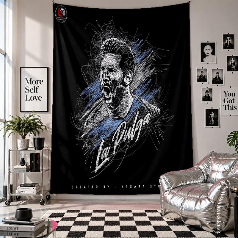 Lionel Messi Wall Tapestry Home Decor Wall Hanging Cloth for Bedroom Living Room Background