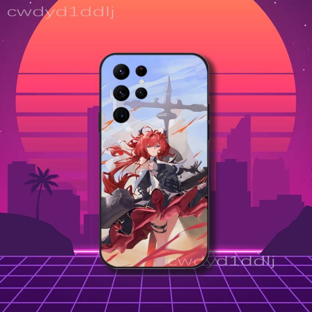 

Laevatein A-Arknights Endfield Phone Case For Samsung S10,S21,FE,S21 ,S26,S25,S24,S23,Ultra,S9,S22,Plus Black Shockproof TPU Samsung S23ULTRA5G