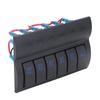 Electrical Switch Panel 6 Gang Pre Wired Blue LED Switch Control Panel with Overload Protector for B