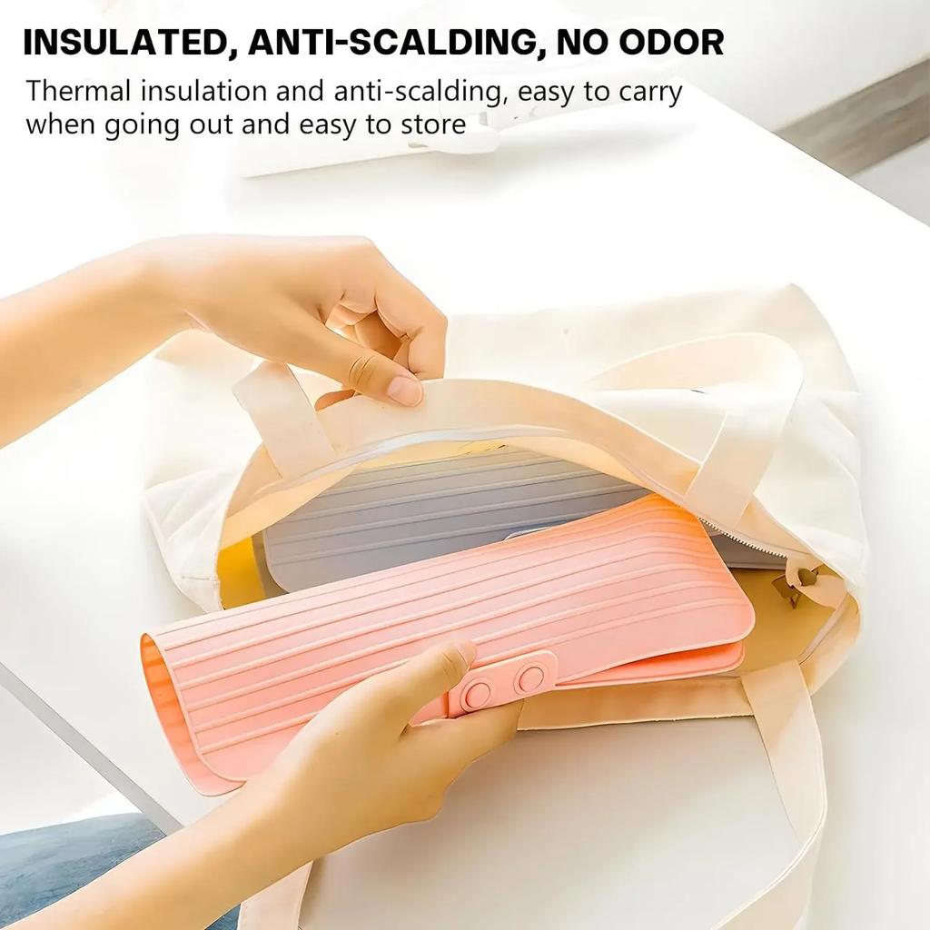 Travel Silicone Curling Iron Storage Bag, Straightener Heat Insulation Anti-Scalding Pad, Portable Electric Curling Iron Cover