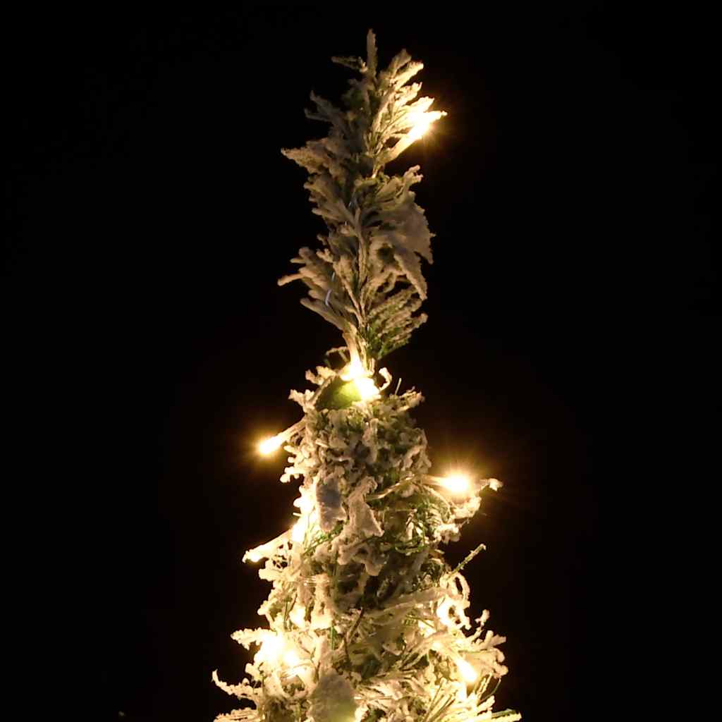Vidaxl Sztuczna Choinka Typu Pop-Up, Ośnieżona, 200 Led, 210 Cm