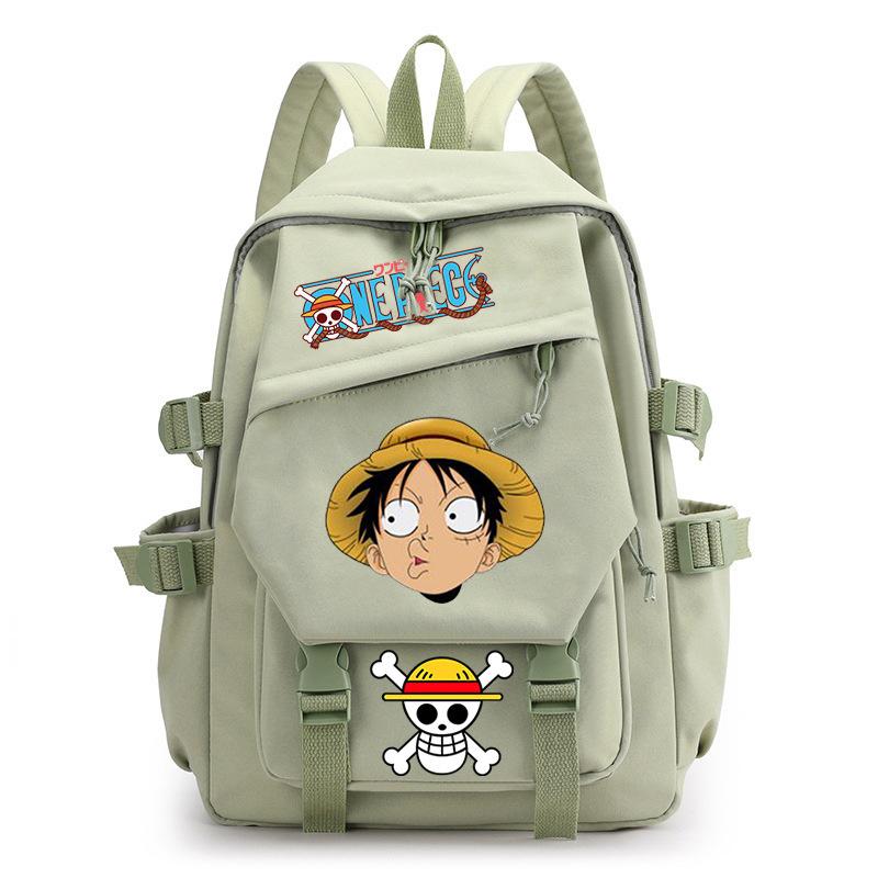 One Piece King Printed Backpack Elementary School Students Junior High School Students High School Students Large Capacity School Bag