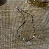 New Chinese natural stone small lion dance handmade beaded Fu brand collarbone chain niche national style light luxury necklace with jewelry