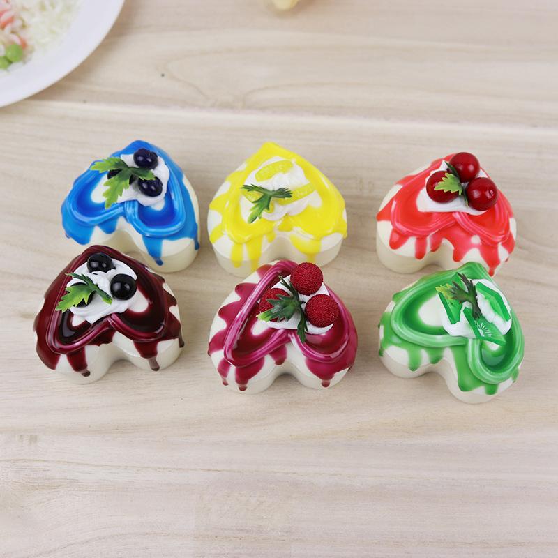 Triangle Pastry Paper Cup Fruit Cake Kitchen Cabinet Toy Food Decoration