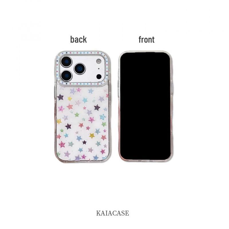 Korean Style Dopamine Star Phone Case for iPhone 16 Pro/17 Pro Max