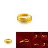 Attractive Womens Adjustable Coin Ring In Gold Plated Brass Elegant Finger Wear