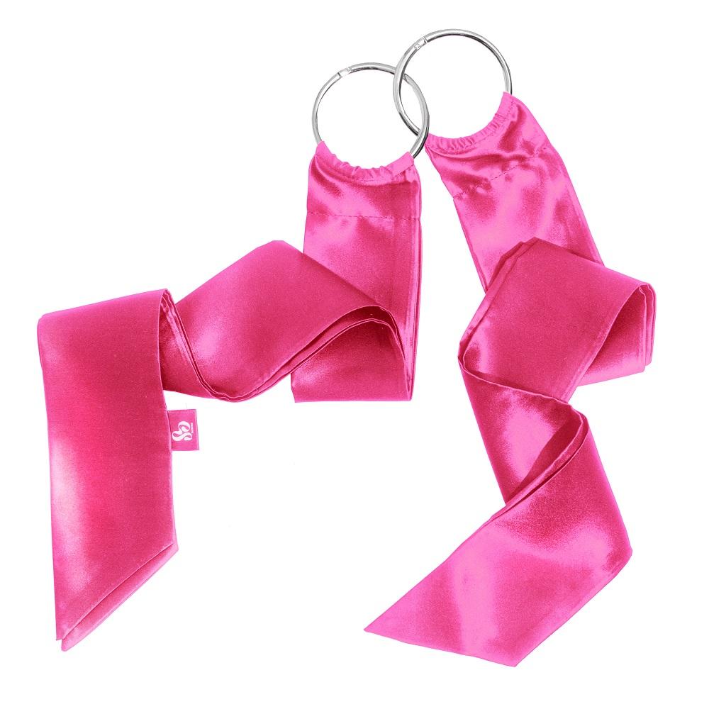 So Divine Luxe Silk Bondage Ribbon Ties - Pink