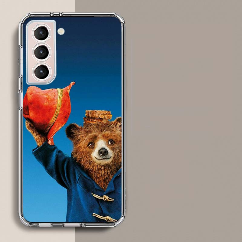 Cute P-Paddington Bear Phone Case For Samsung A16 A26 A36 A56 A17 A15 A25 A35 A55 A14 A24 A34 A54 A04S A05S Galaxy Note 20 10 9