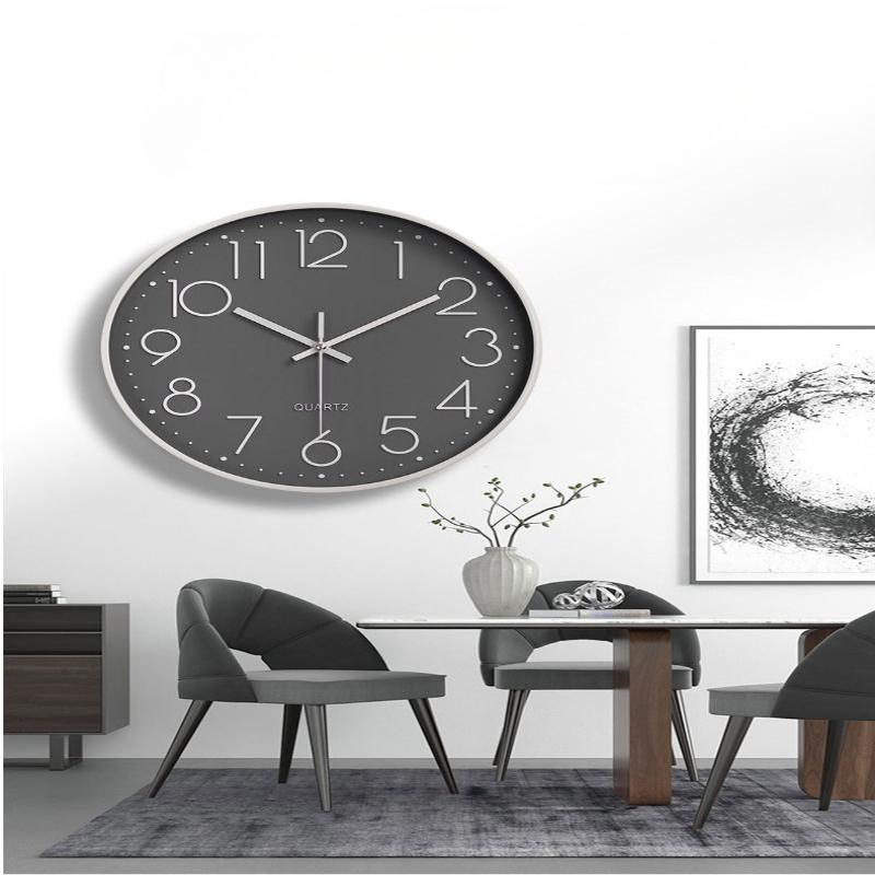 1Pc Clock Wall Clock Living Room Clock Wall Watch Quartz Clock Wall-mounted Creative Silent Watch Wall Clock