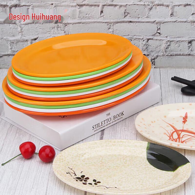Huihuang Chinese Melamine Dinner Plate