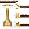 Metal LED Table Lamp, Retro Gold Touch Sensor Lamp, 2000 mAh Rechargeable Battery, 3-Level Dimmable Warm Light, Night Light for Kids