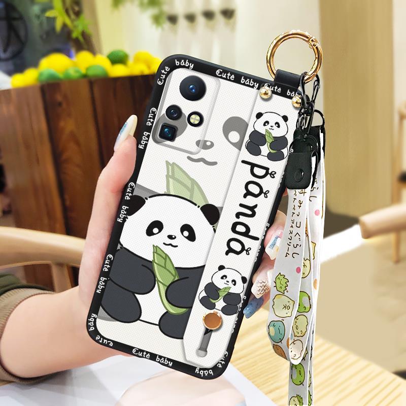 Shockproof Cartoon Phone Case For Infinix Zero X/X Pro/X6811/X6811B Soft Case Cute Dirt-resistant Ring Kickstand Durable