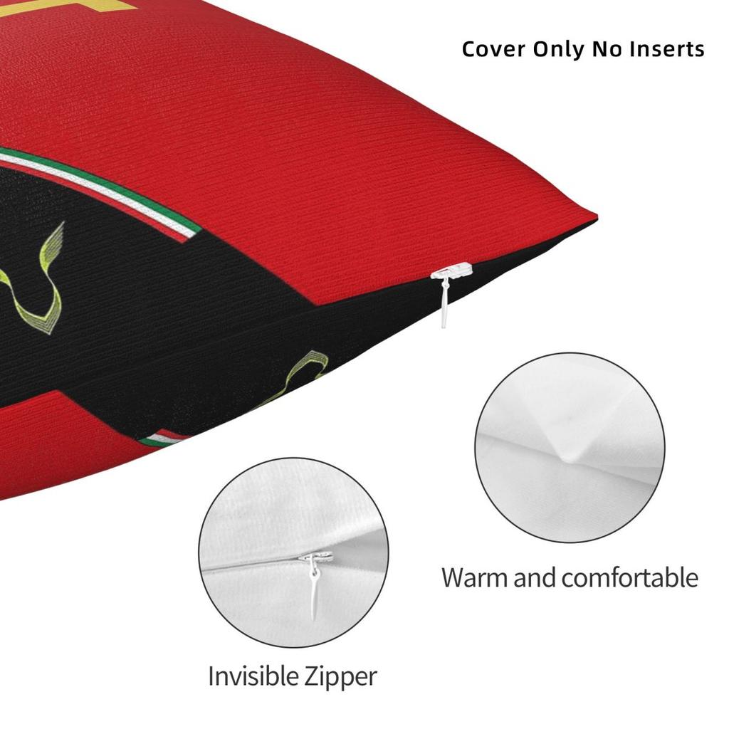 Lewis Square Pillowcase Polyester Linen Velvet Printed Zip Decor Room Cushion Case