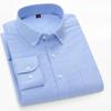 Camicia Oxford 100% Cotone da Uomo Manica Lunga Casual Business Vestibilità Regolare Camicie Eleganti Camicetta Sociale Abbigliamento Maschile S-5XL