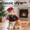 Christmas Cat Collars Hat Xmas Pet Scarf Triangular Christmas Cute Sweet Pet Dress Up Hat Bow Costumes Accessories for Kitty