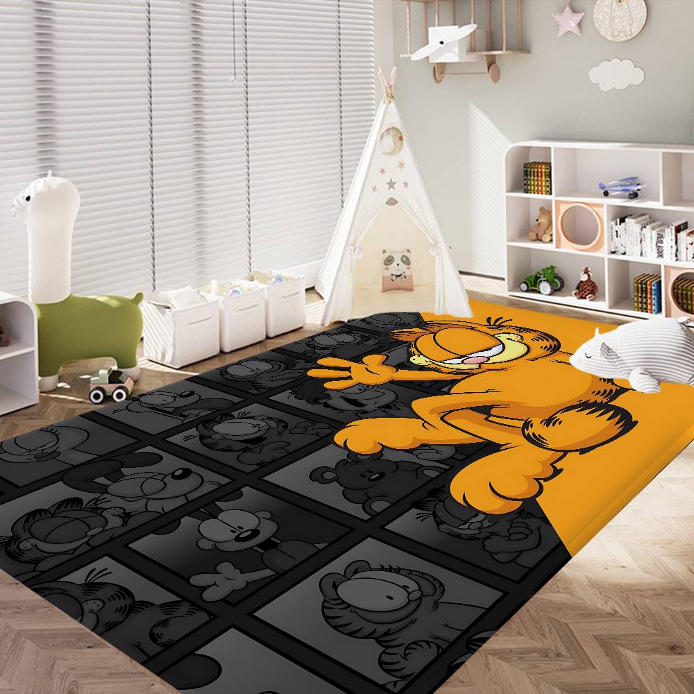 Anime G-Garfield Süße Katze Küchenmatte Kinderzimmer Schlafzimmer Dekoration Balkon Rutschfeste Fußmatte Wohnzimmer Alfombra