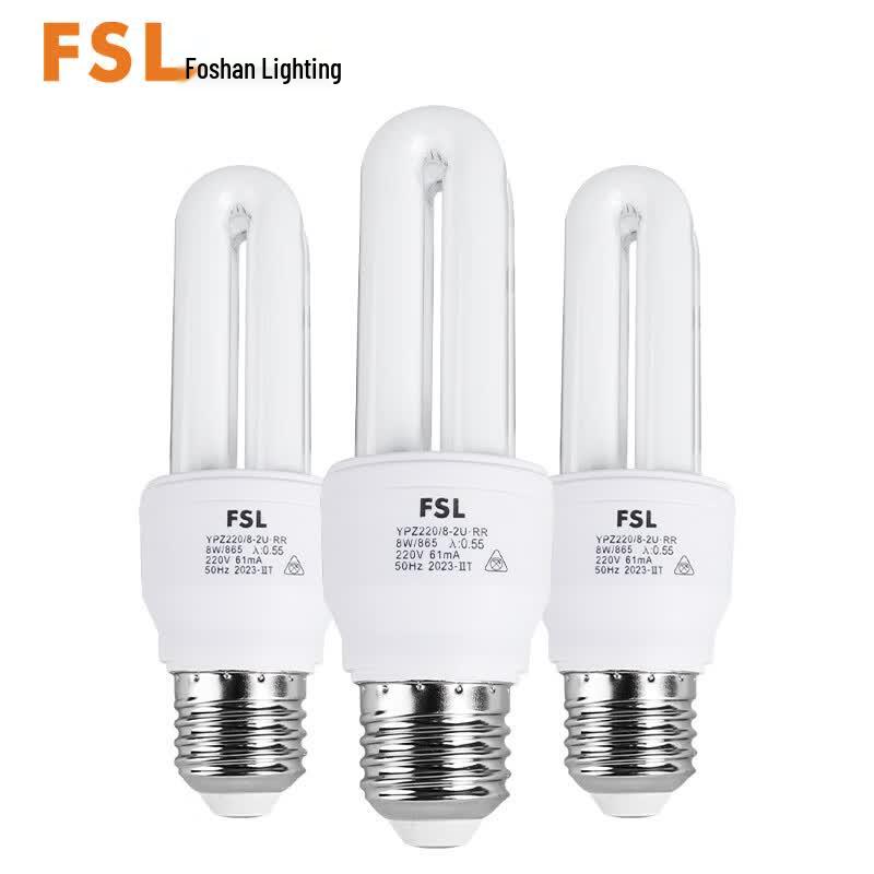 Ampoule fluorescente à économie d'énergie FSL T4 E27 tube en U