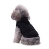 Spring thin dog solid color cotton vest pullover hooded short sleeve casual small teddy pet clothes