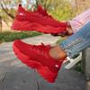 Women's Breathable Mesh Walking Shoes - Lightweight, Thick Sole, Comfort & Height Boost