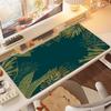 Green Tropical Foliage Texture Table Mat Laptop Office Desktop Large Size Keyboard Accessories Mousepad
