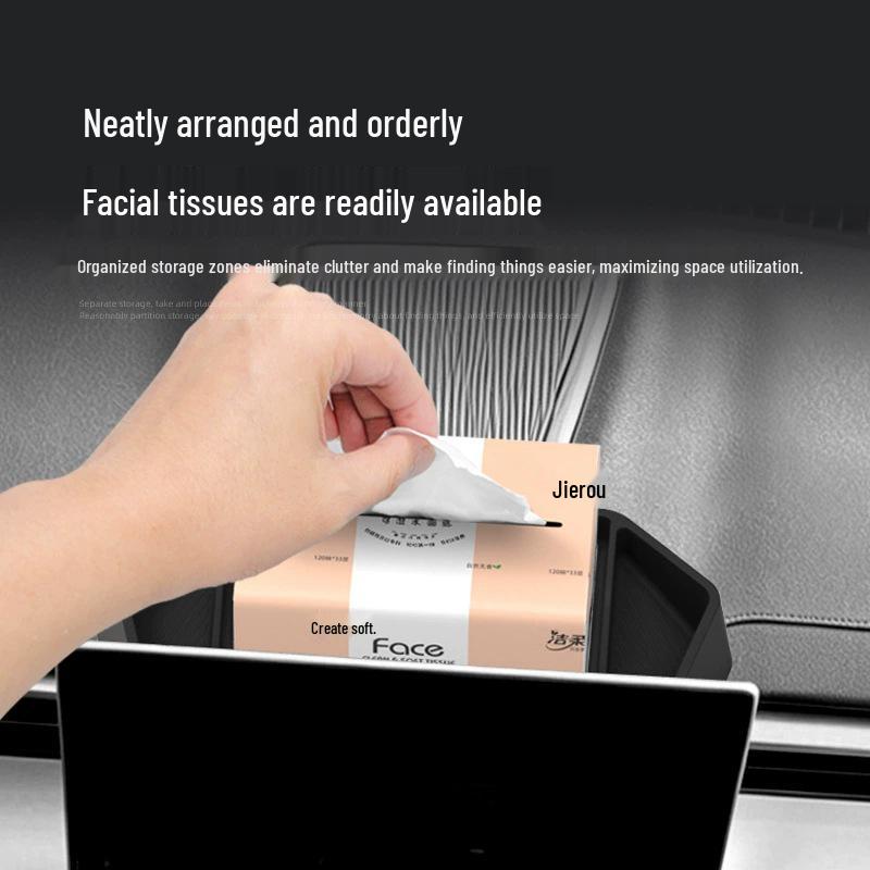 Silicone Rear Storage Box Mat for 26 Tiggo Models (TIGGO5 OMODA C5) Interior Organizer