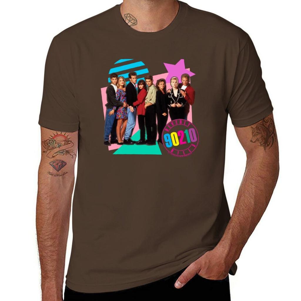 New Beverly Hills 90210 Retro Nineties Group Shot TShirt cat shirts sports fan tshirts tees black t shirt mens plain t shirts