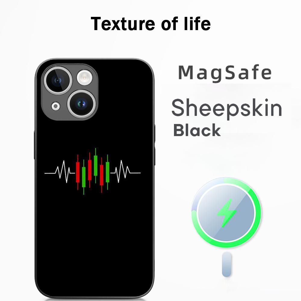 

S-stock fashion pattern lucky design Phone Case For iPhone 17 16 15 14 13 12 Plus Pro Max High-end Luxury Magsafe Sheepskin iPhone 14 Plus