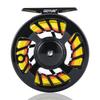 Goture Fly Reel Spool with Fly Reel Lightweight Interchangeable Left and for Smelt Fishing and Hechi Black Line, 5/6" Parts, Aluminum,