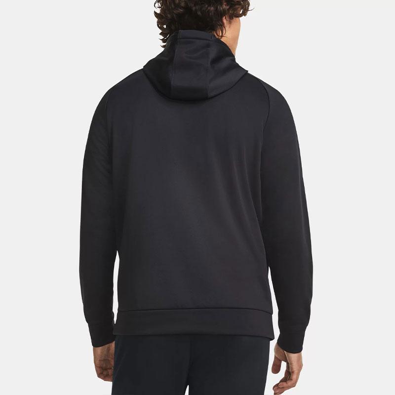 Under Armour Fleece Logo Print Breathable Warm Hoodie Men tops Black 1379854-001
