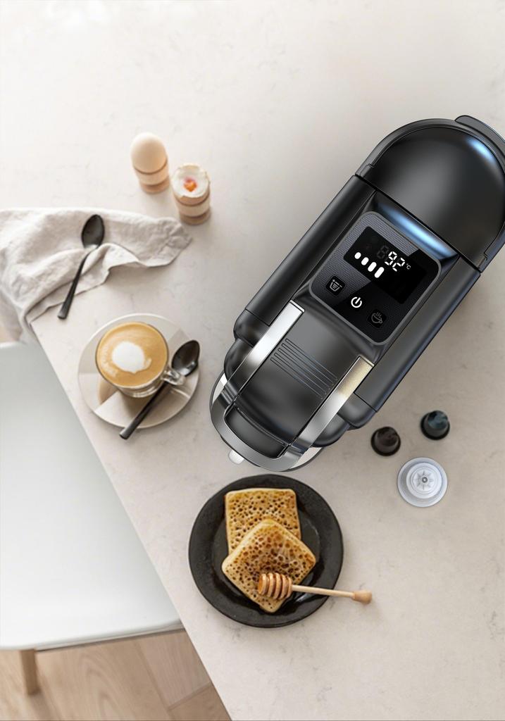 HiBREW H2C 5-in-1 Capsule Coffee Machine, 20Bar Pressure, Smart Touch Control, 7 Cup Sizes, Hot & Cold Brew