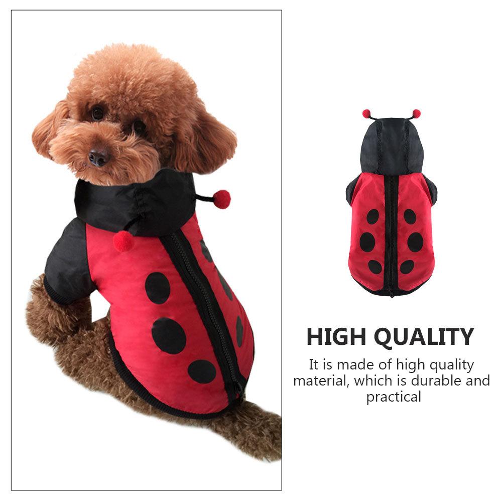 1pc Ladybird Creative Cat Dog For Halloween Party Supplies Cosplay Outfit Ladybird Clothes Costume For Party Funny Costume Pet