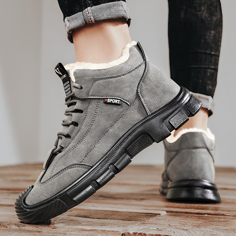 Bavlněné boty 2024 Pánské Zimní Nové Vysoce kvalitní Kožené Obličej Proti Studené Tenisky Teplé Venkovní Turistika Neklouzavé Ležérní Krátké boty